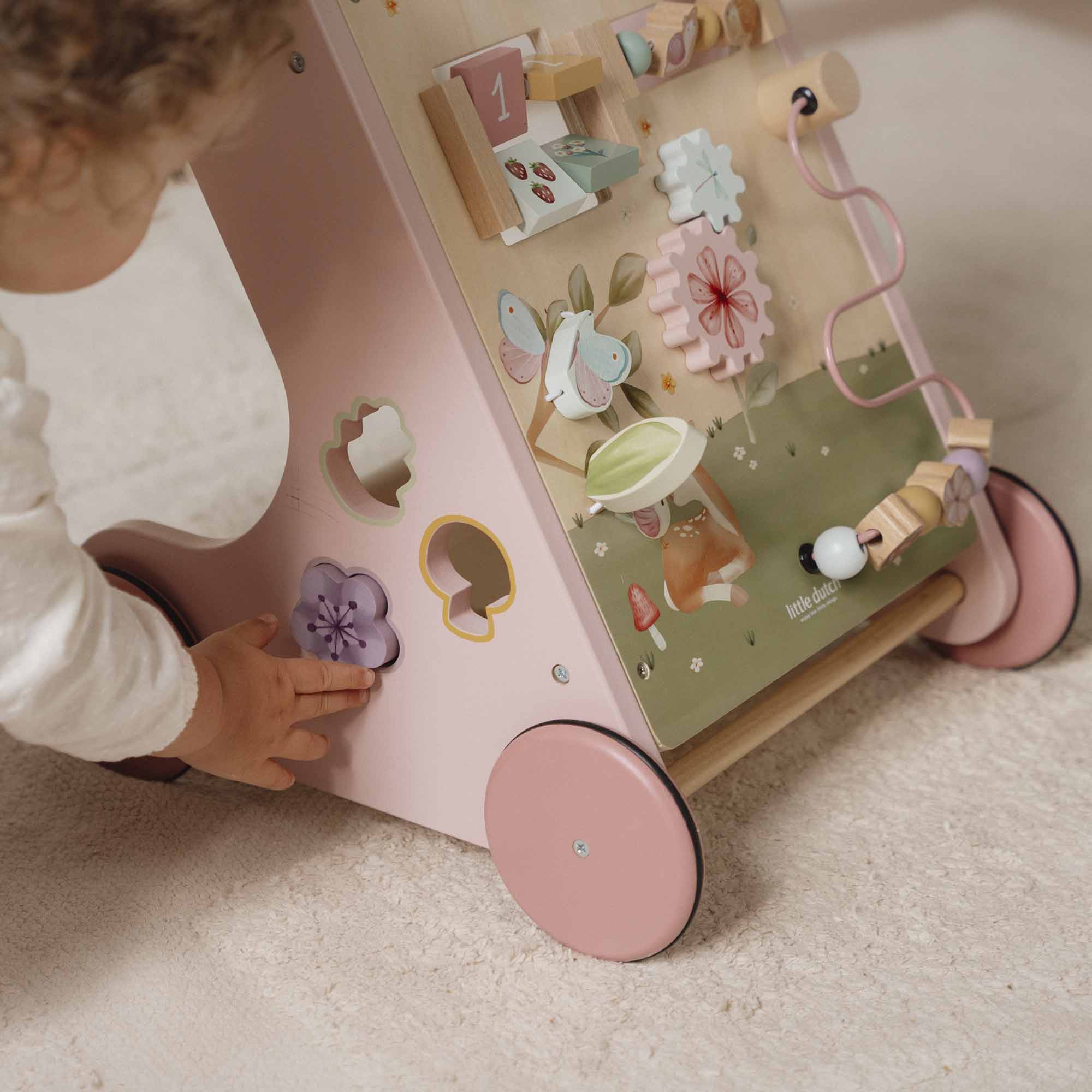 Wooden Activity Walker - Pink - Image 14