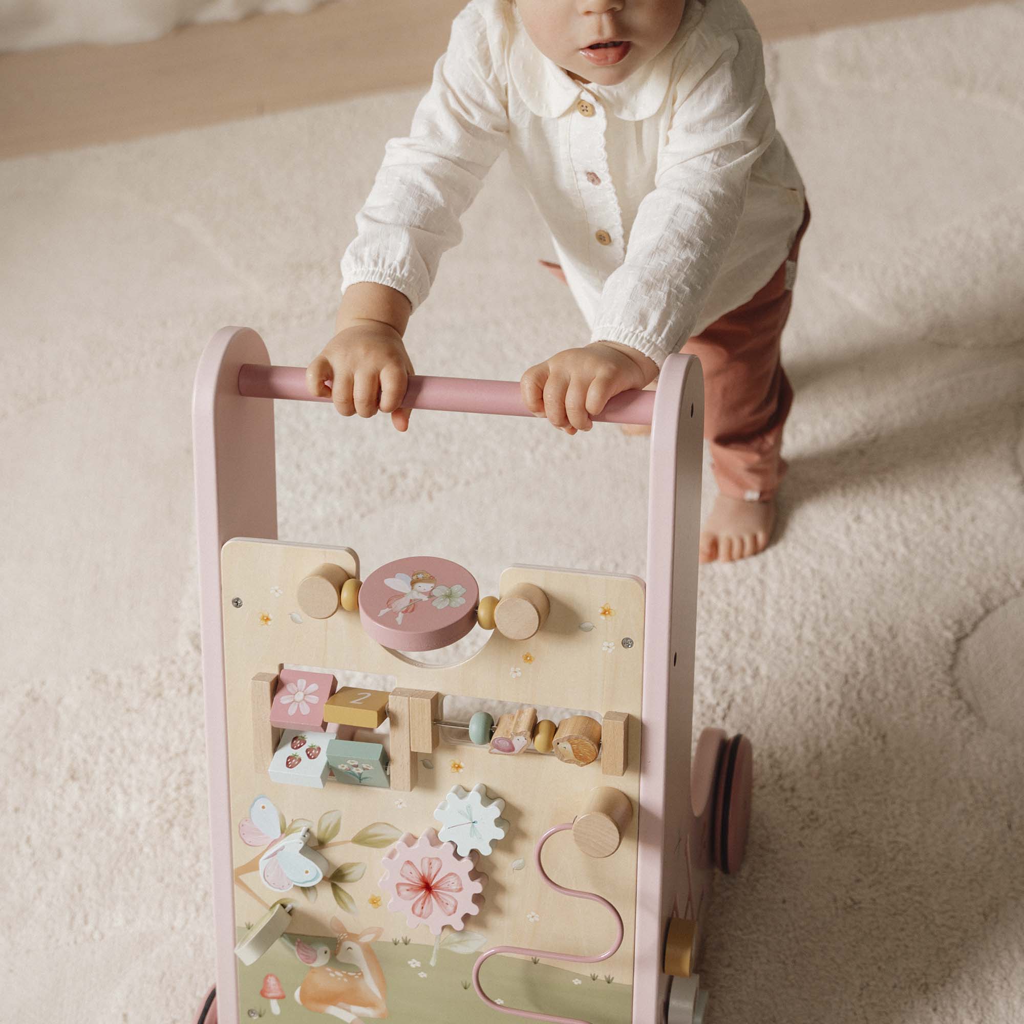Wooden Activity Walker - Pink - Image 16