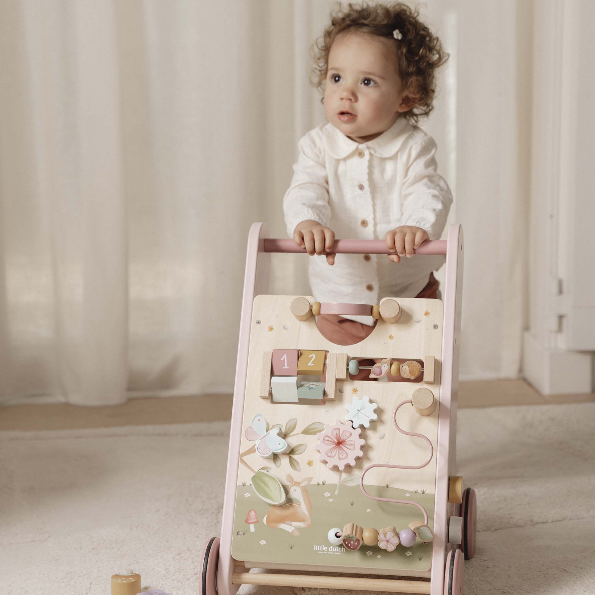 Wooden Activity Walker - Pink - Image 17