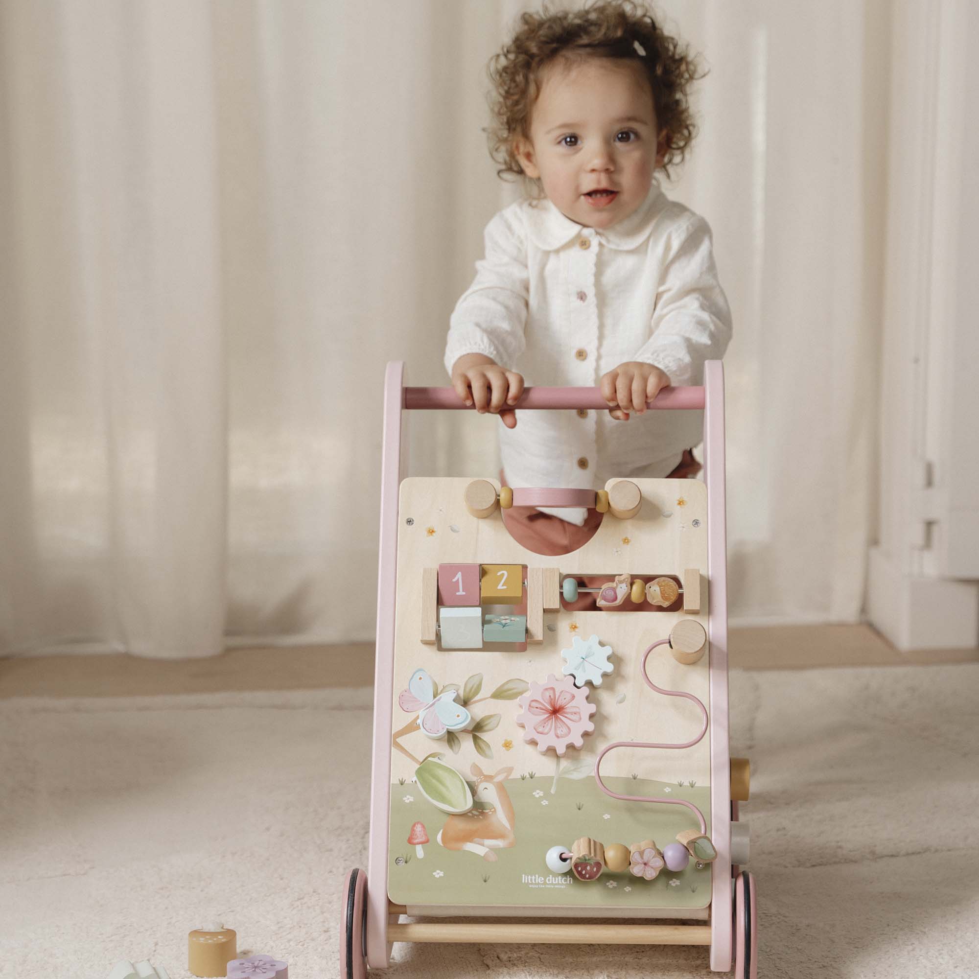 Wooden Activity Walker - Pink - Image 18