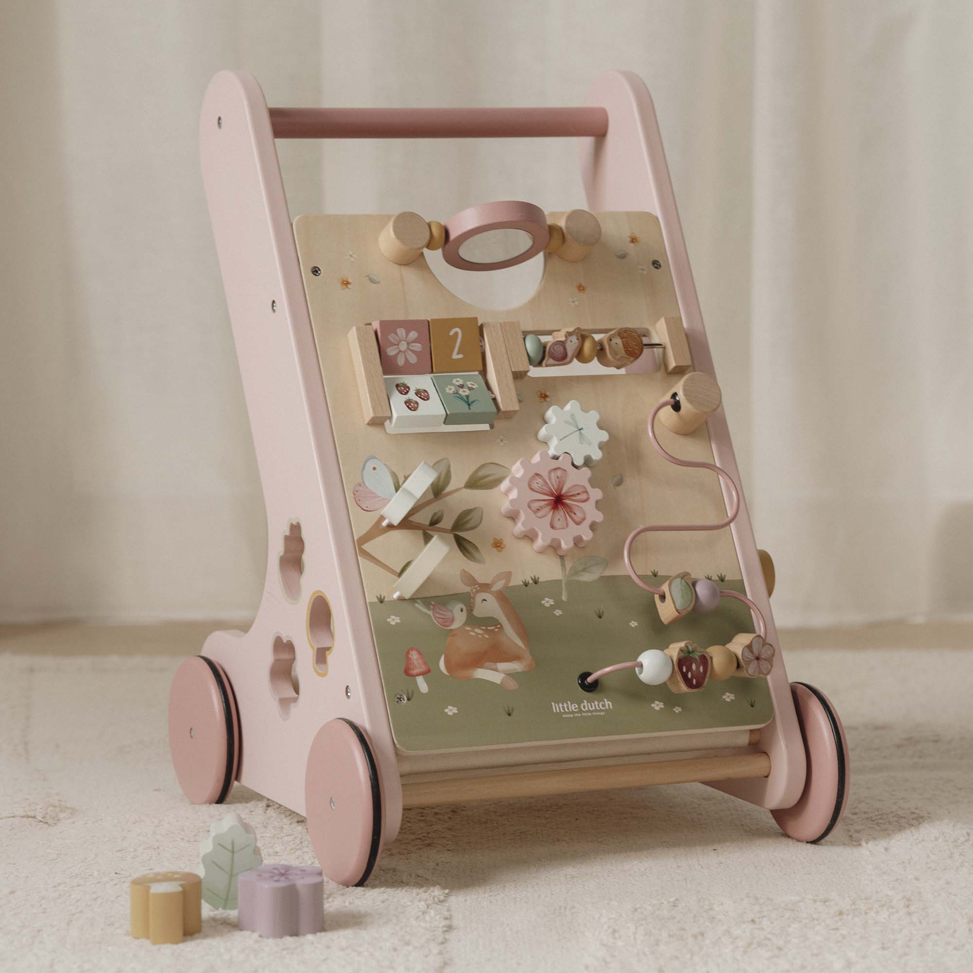 Wooden Activity Walker - Pink - Image 19