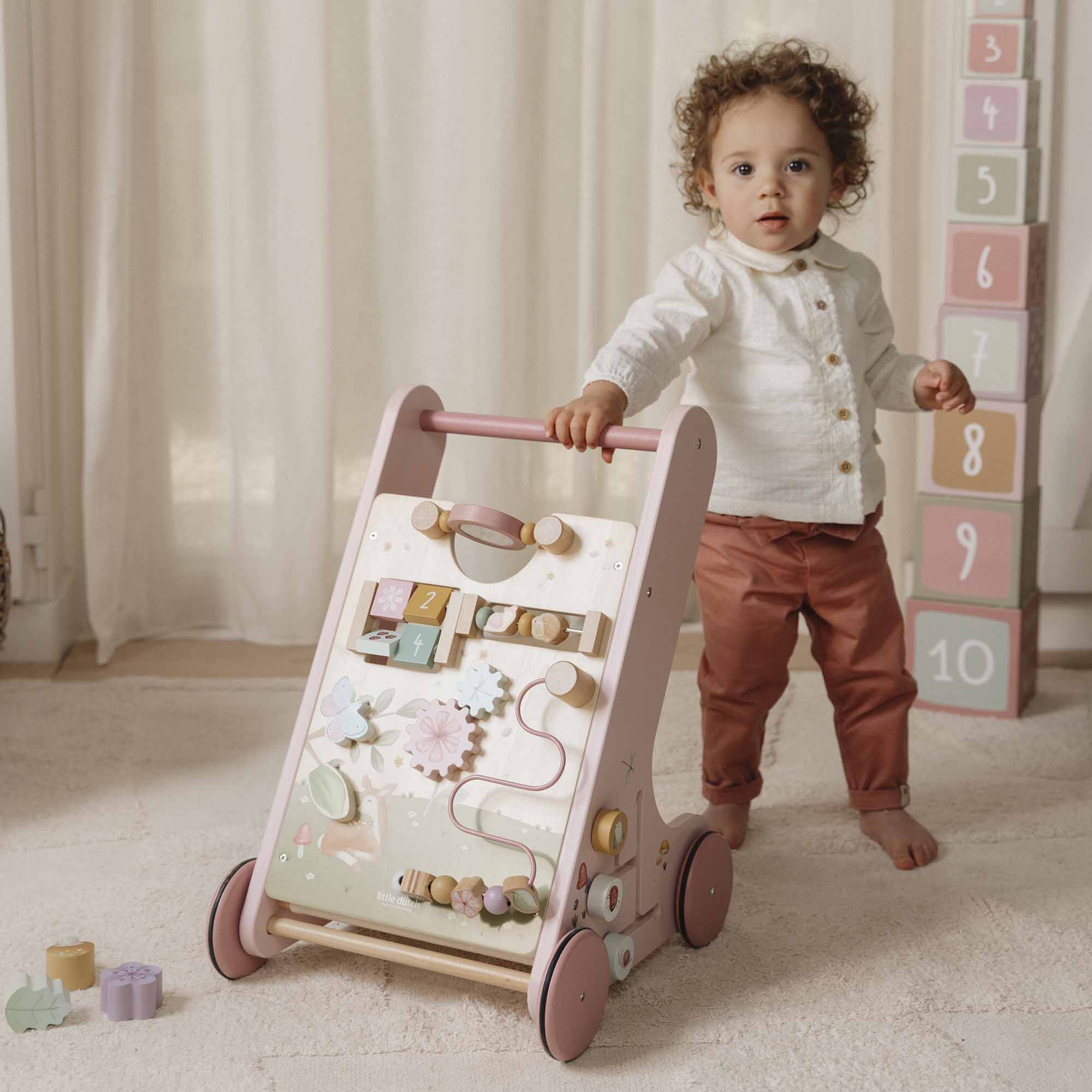 Wooden Activity Walker - Pink - Image 20