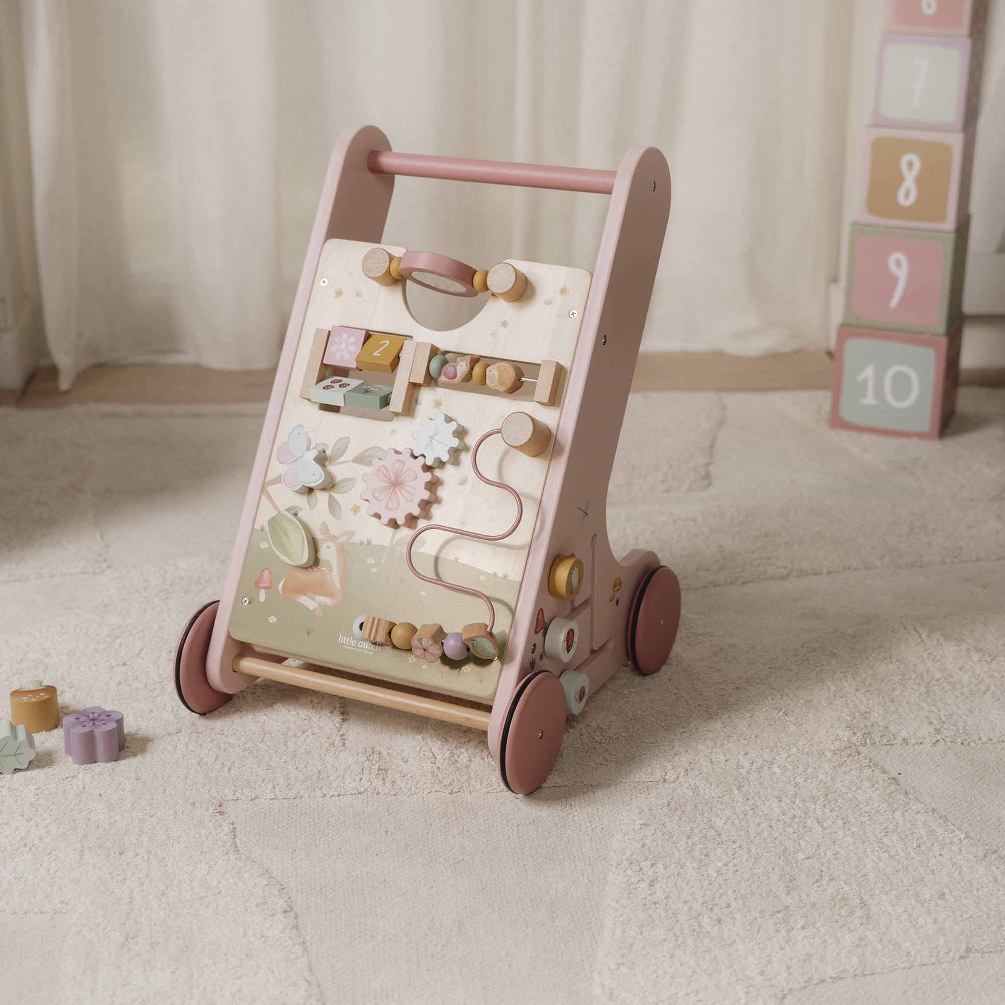 Wooden Activity Walker - Pink - Image 21