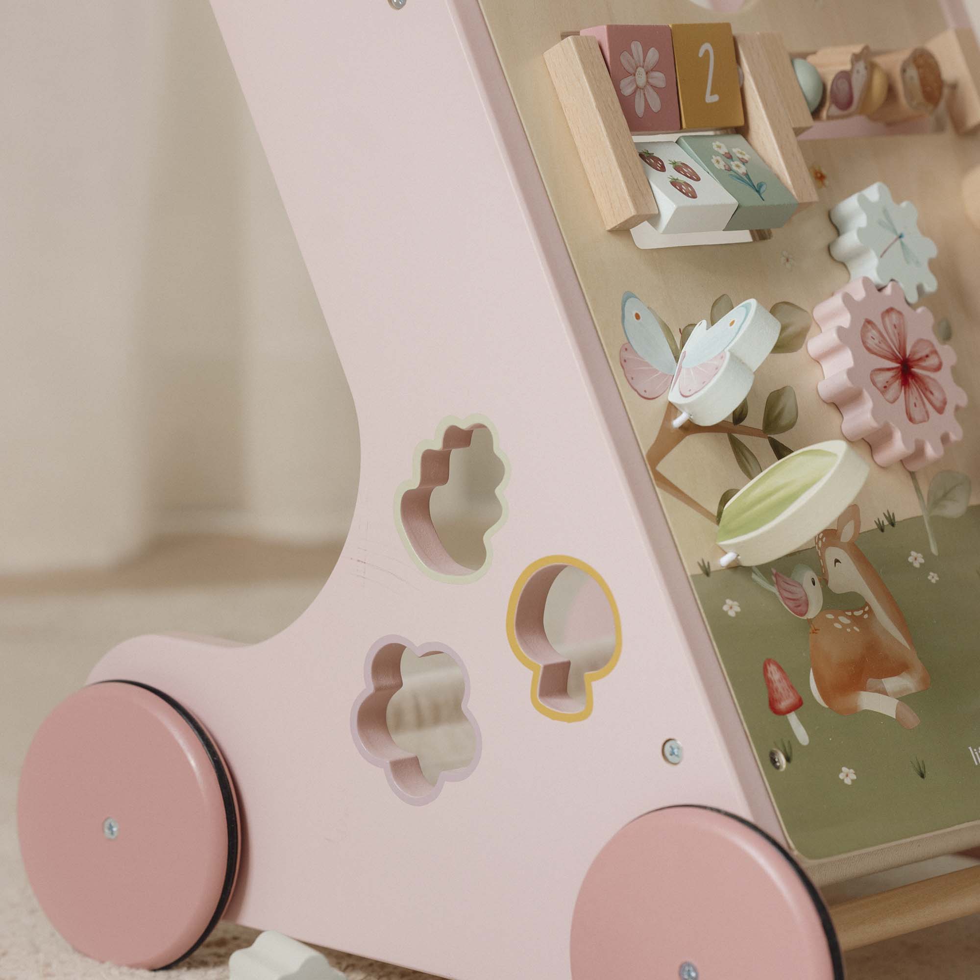 Wooden Activity Walker - Pink - Image 22