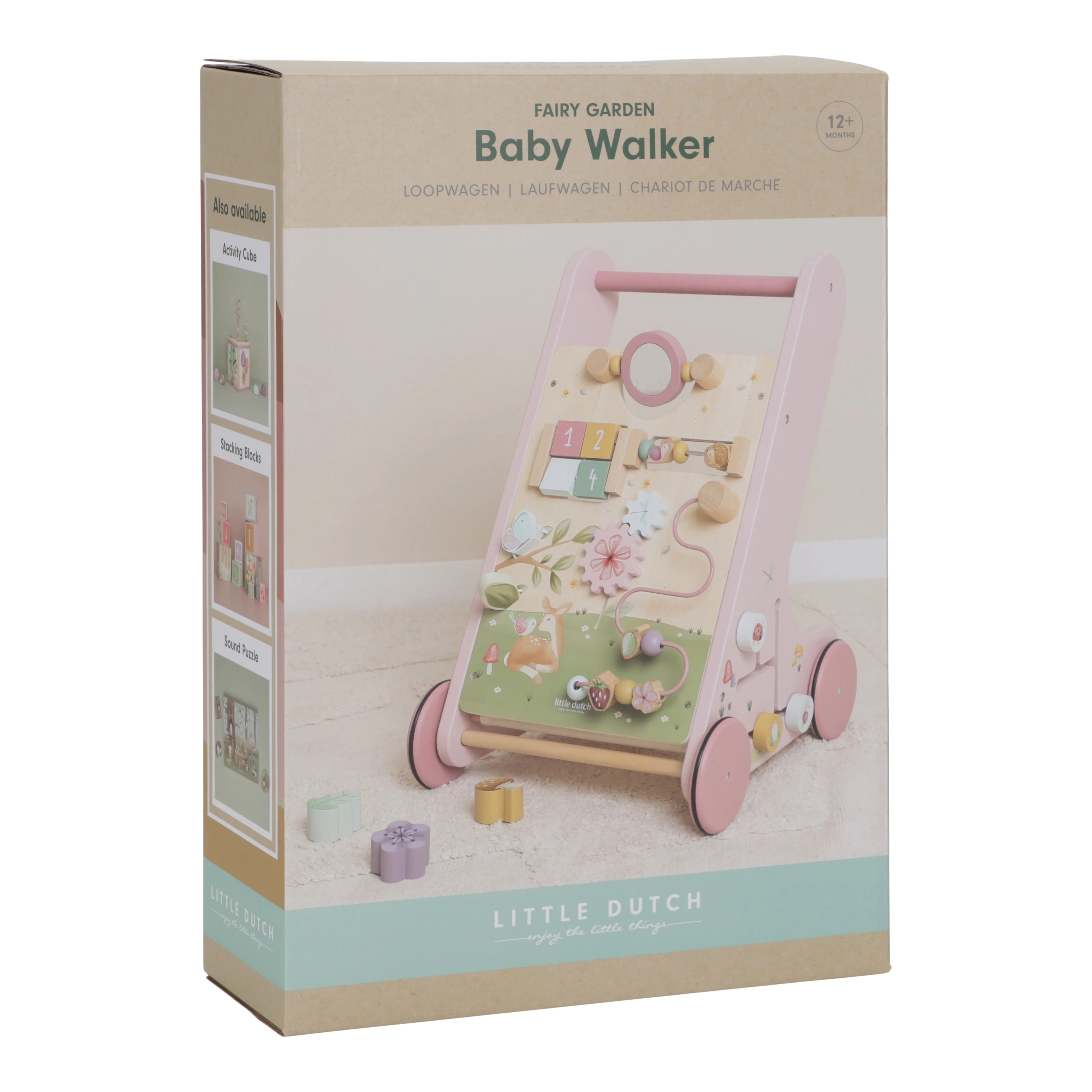 Wooden Activity Walker - Pink - Image 24