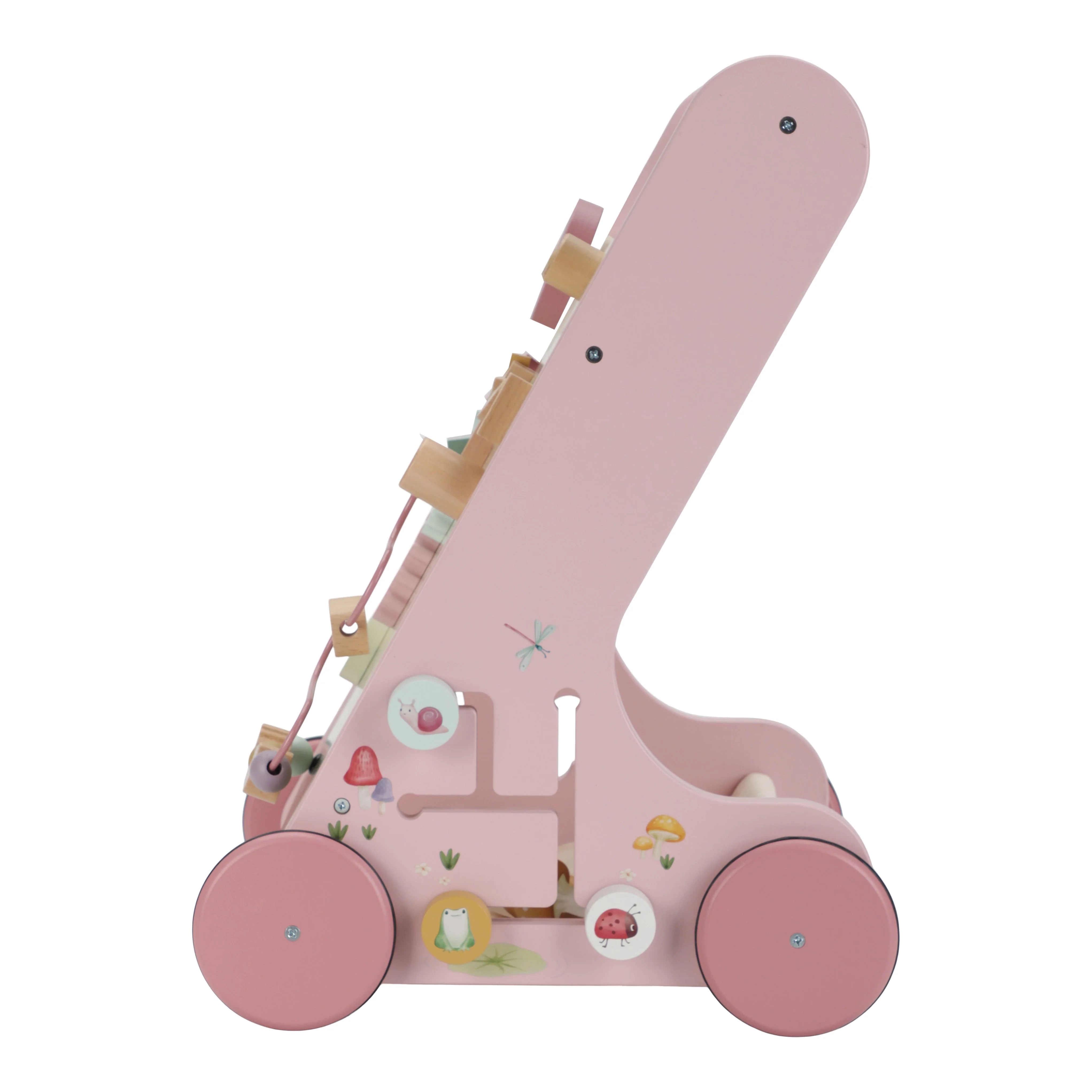 Wooden Activity Walker - Pink - Image 5