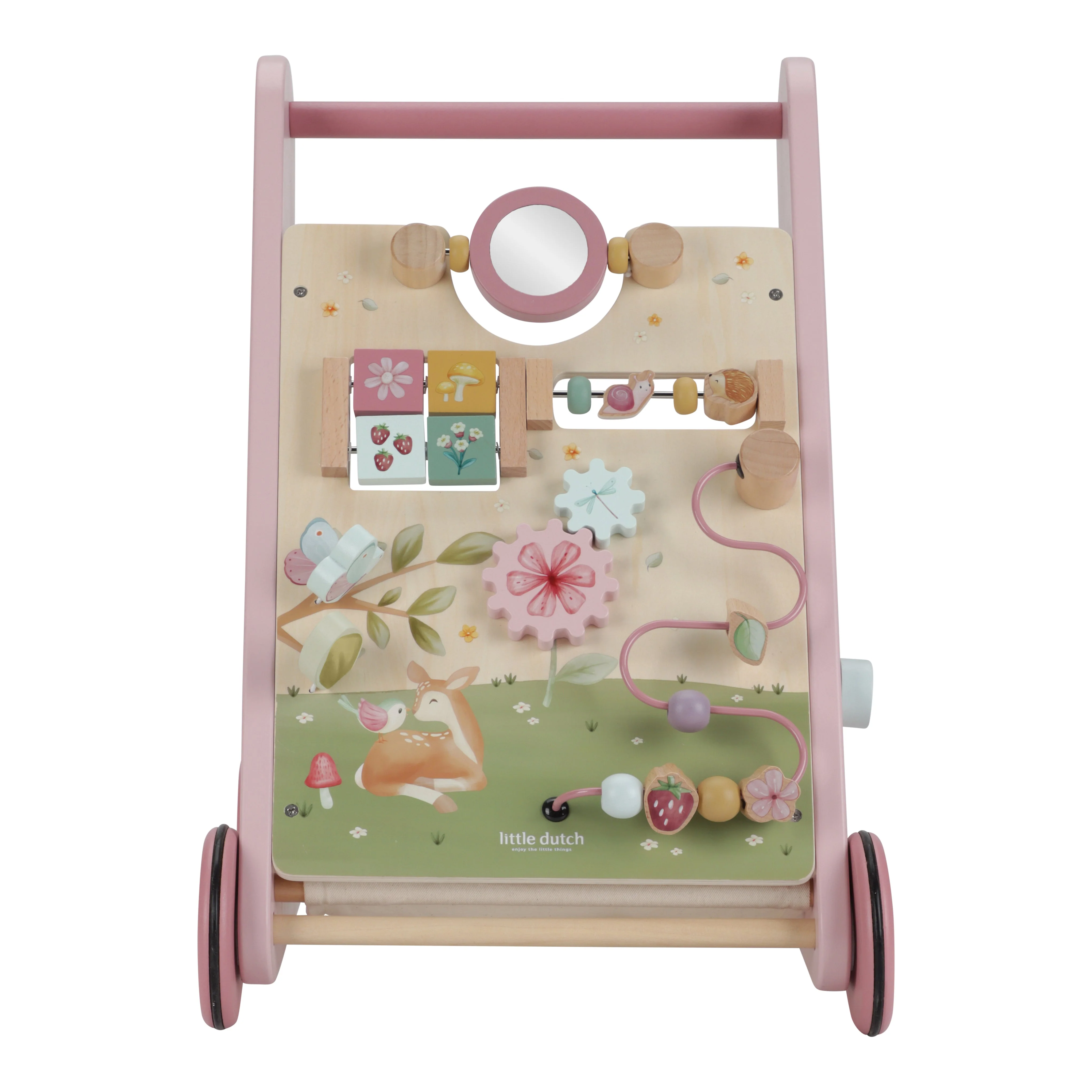 Wooden Activity Walker - Pink - Image 7