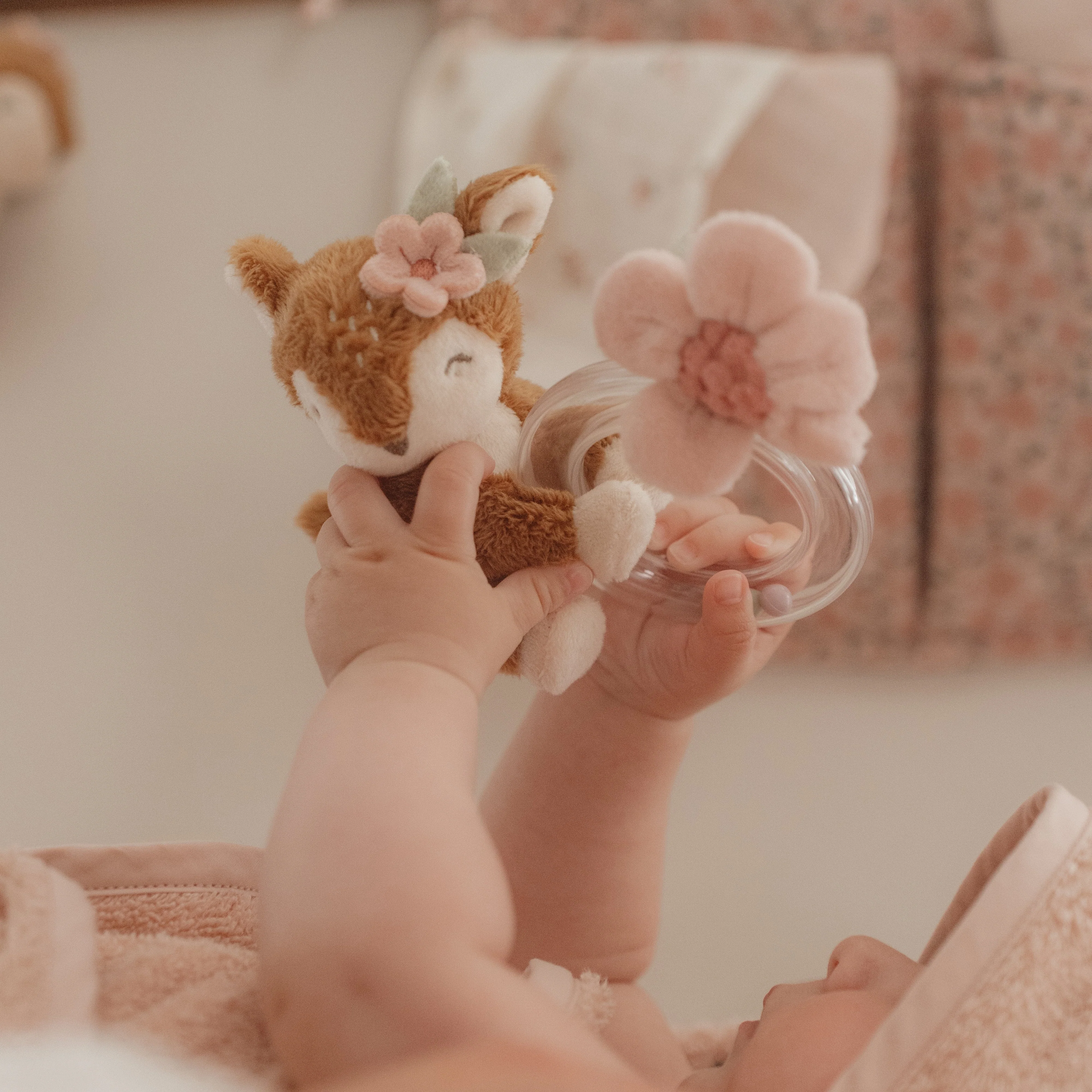 Soft Ring Rattle Deer - Fairy Garden - Image 3