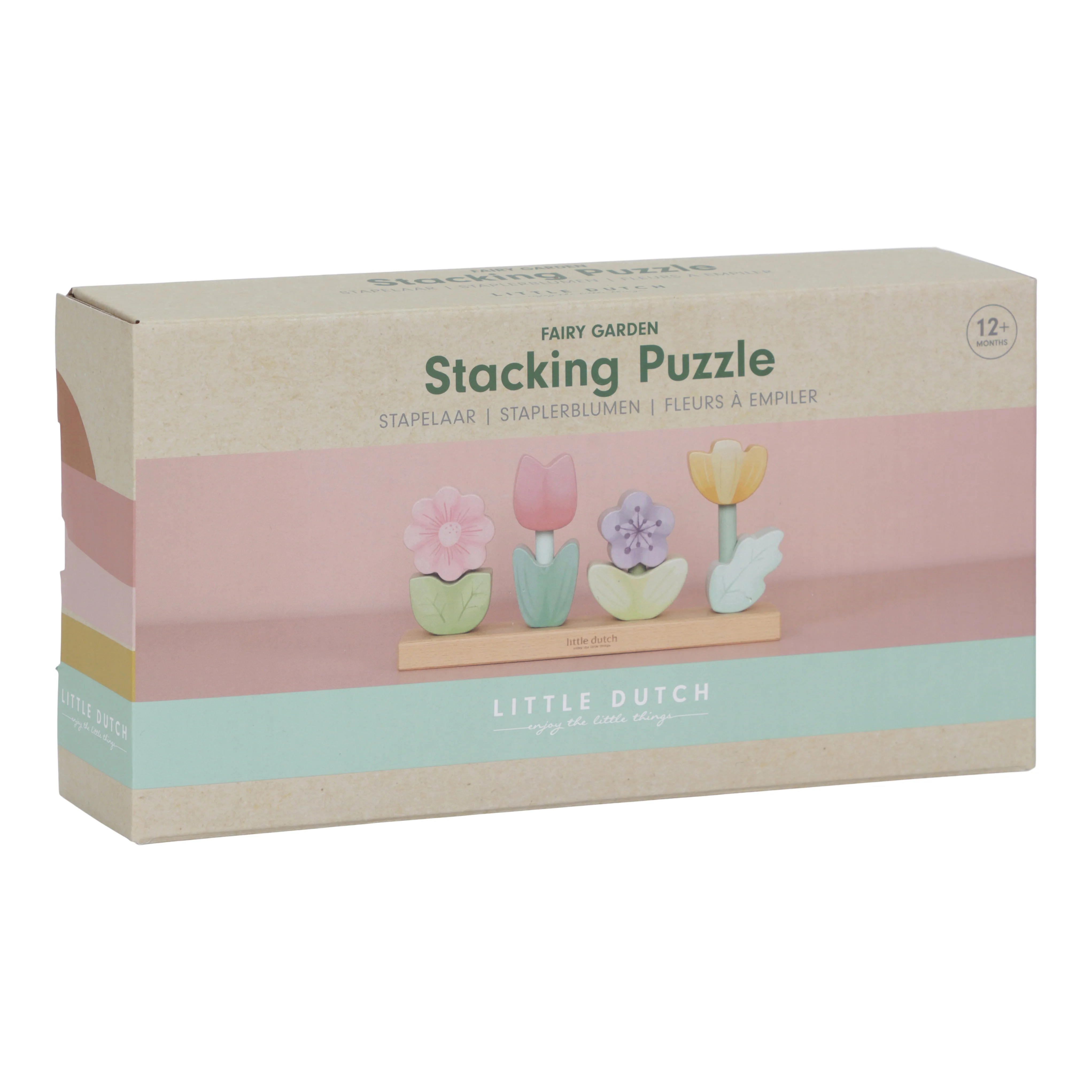 Wooden Stacking Flower Puzzle - Image 7