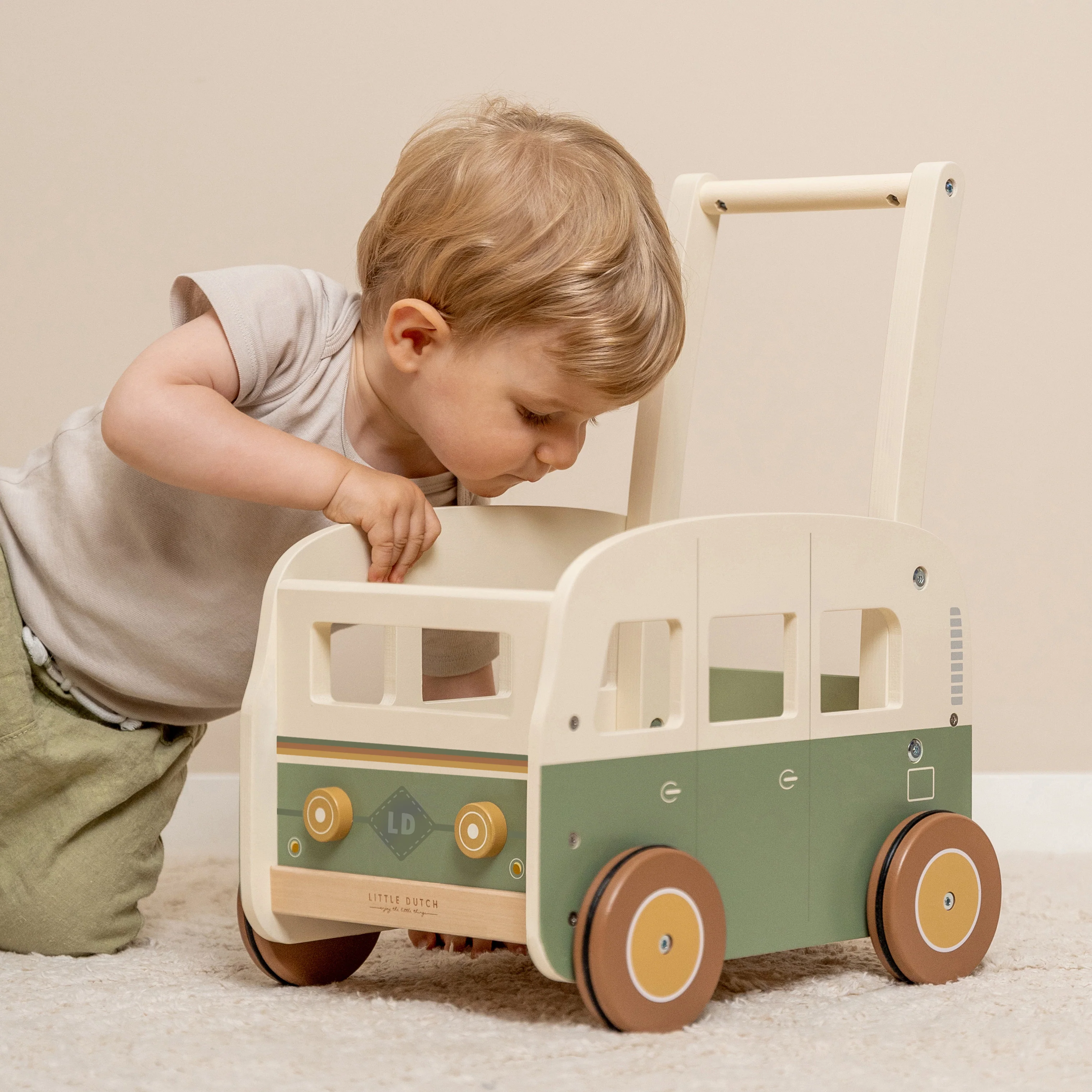 Vintage Wooden Walker Wagon - Image 5