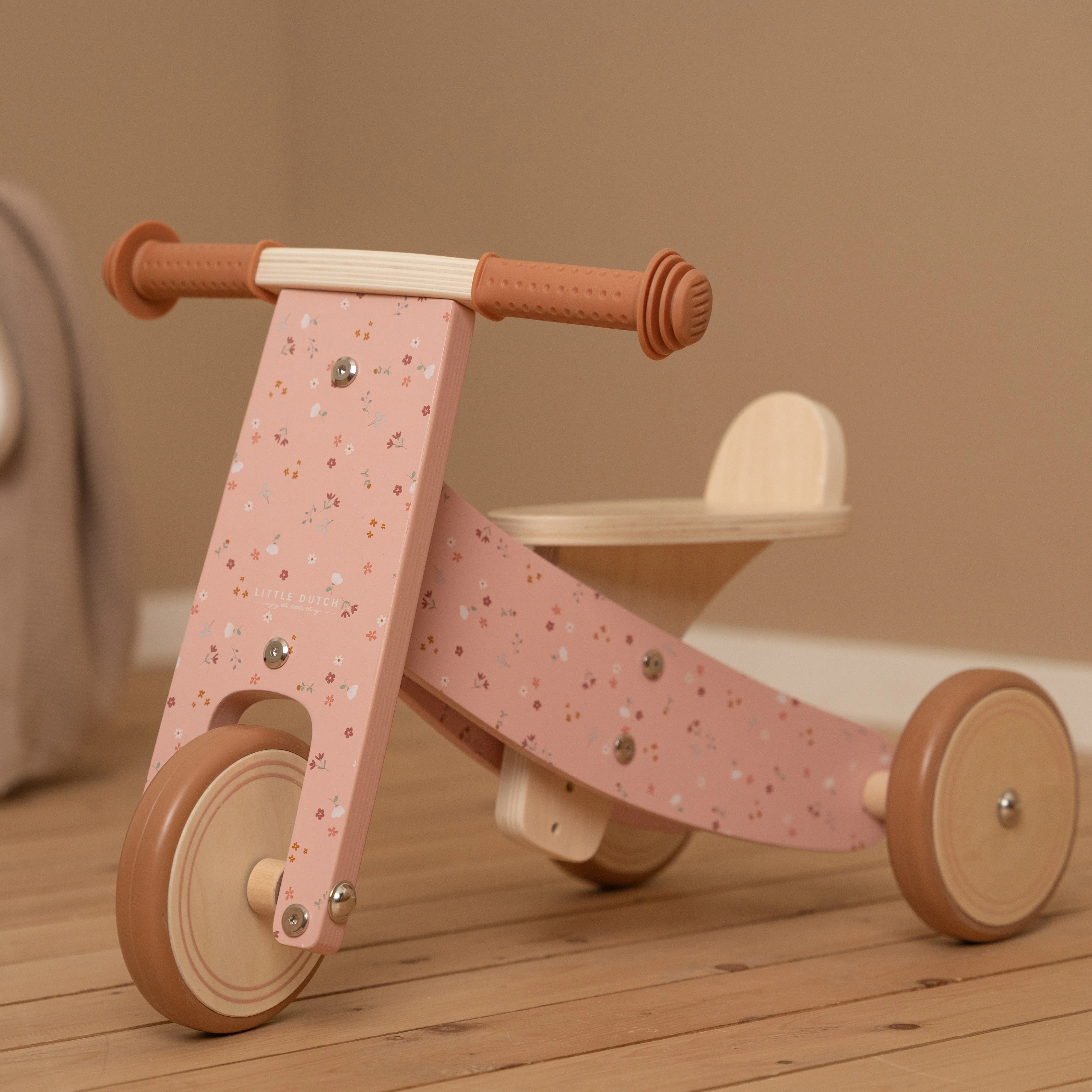 Wooden Tricycle - Pink - Image 6
