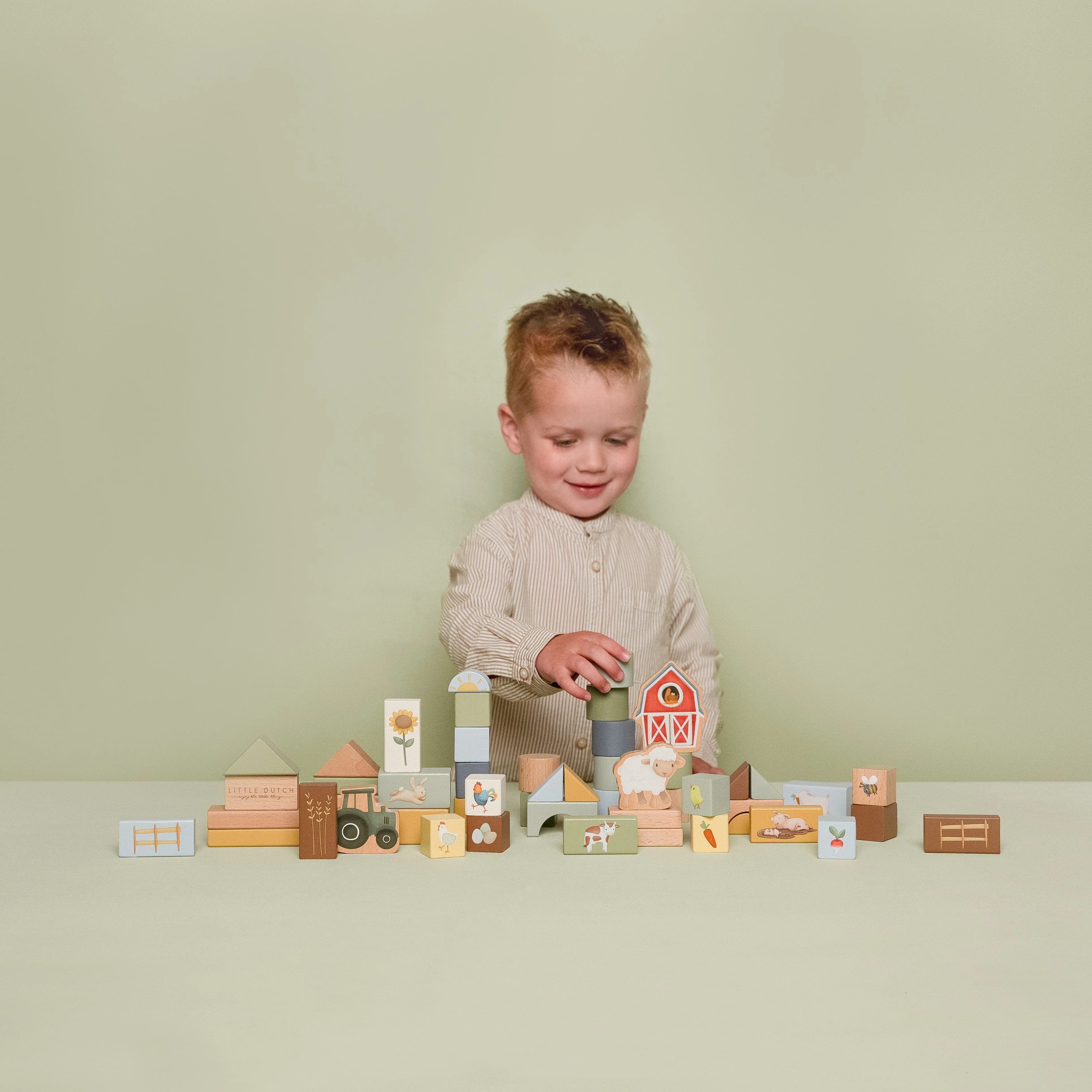 Wooden Building Block Set - Little Farm - Image 3