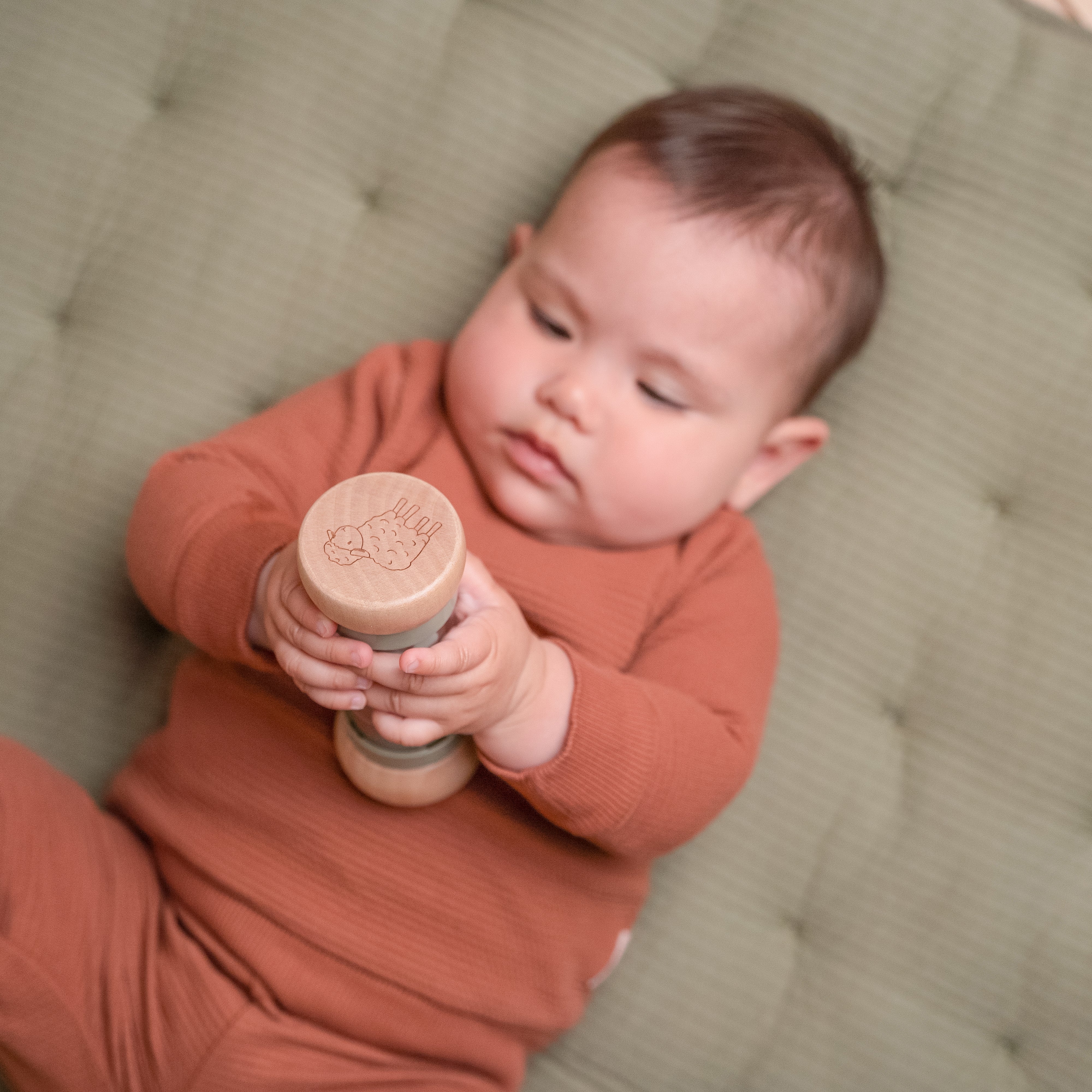 Wooden Rain Rattle - Little Farm - Image 6