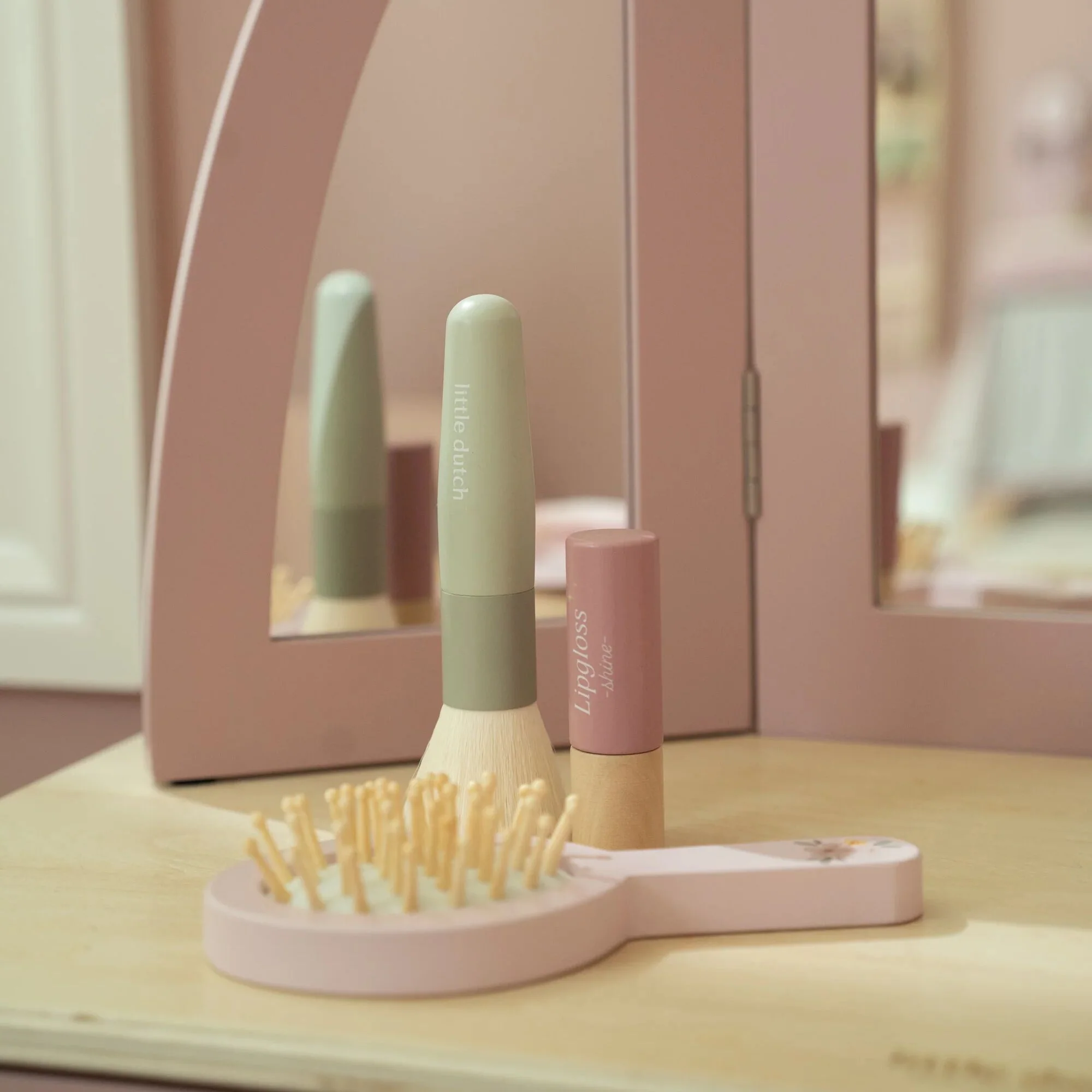 Large Dressing Table with Mirror - Image 3