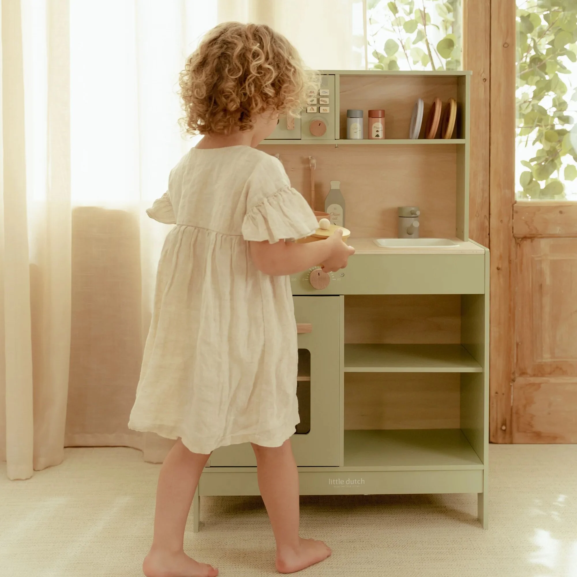 Wooden Play Kitchen - Image 9