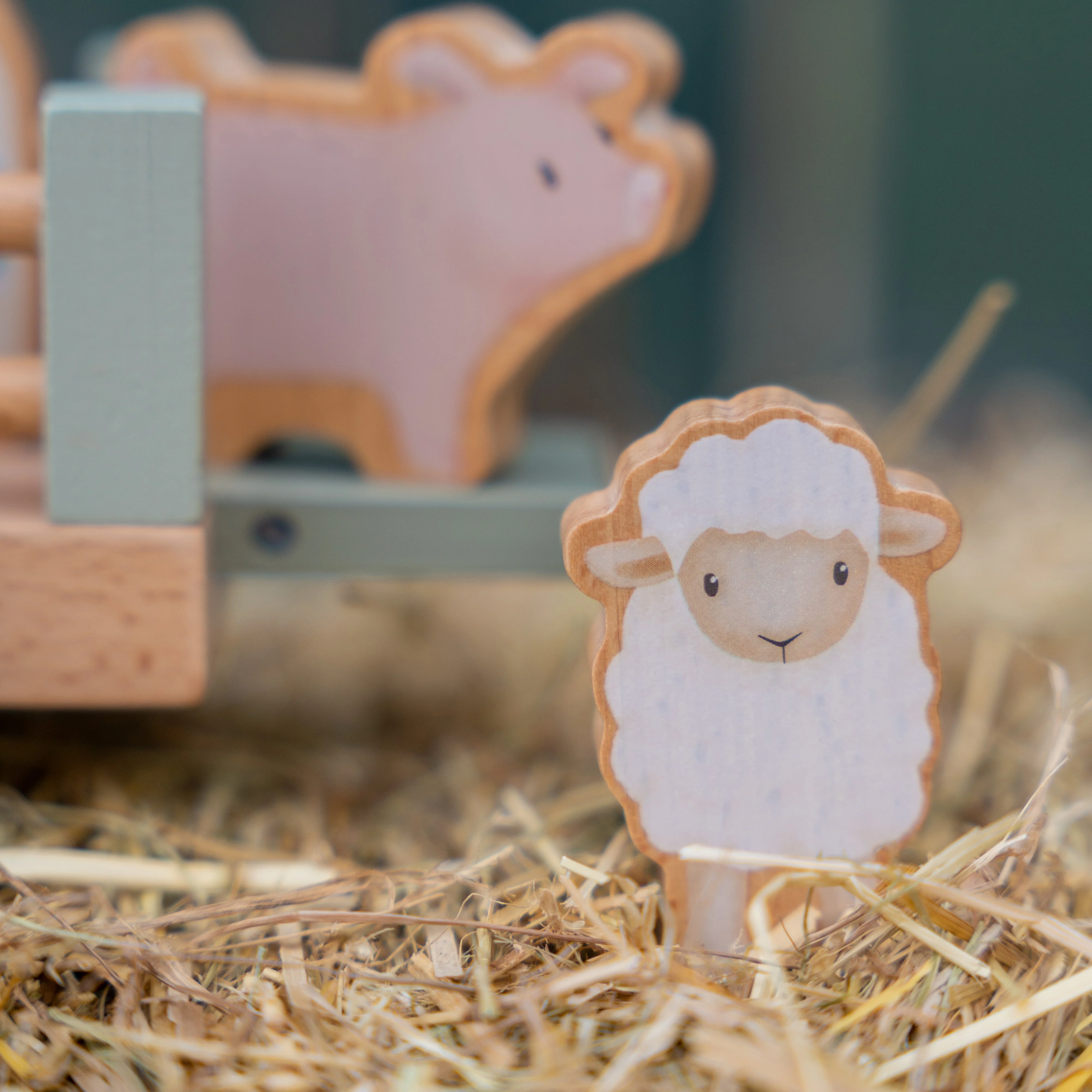 Wooden Tractor With Trailer - Image 9