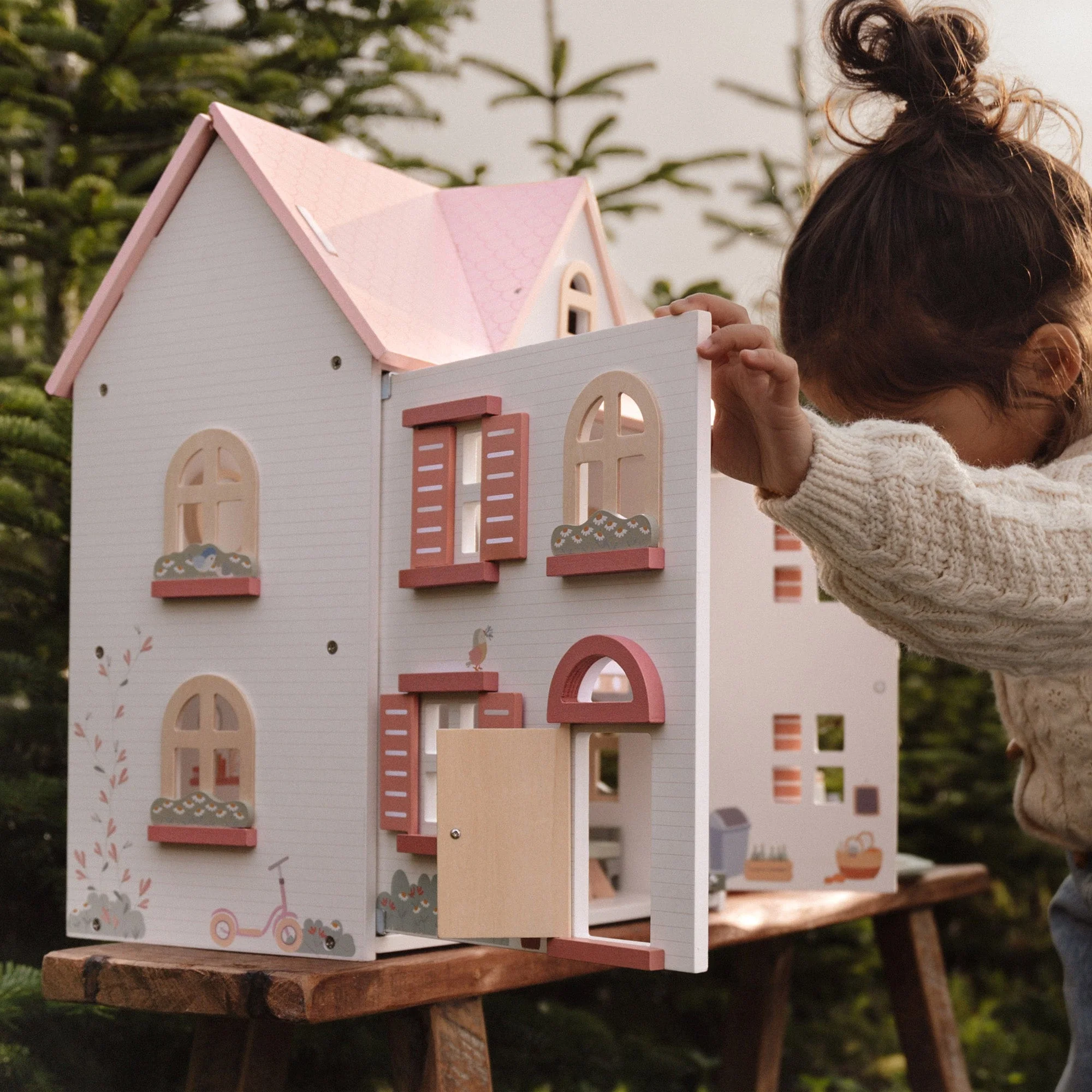 Wooden Doll House - Medium - Image 11