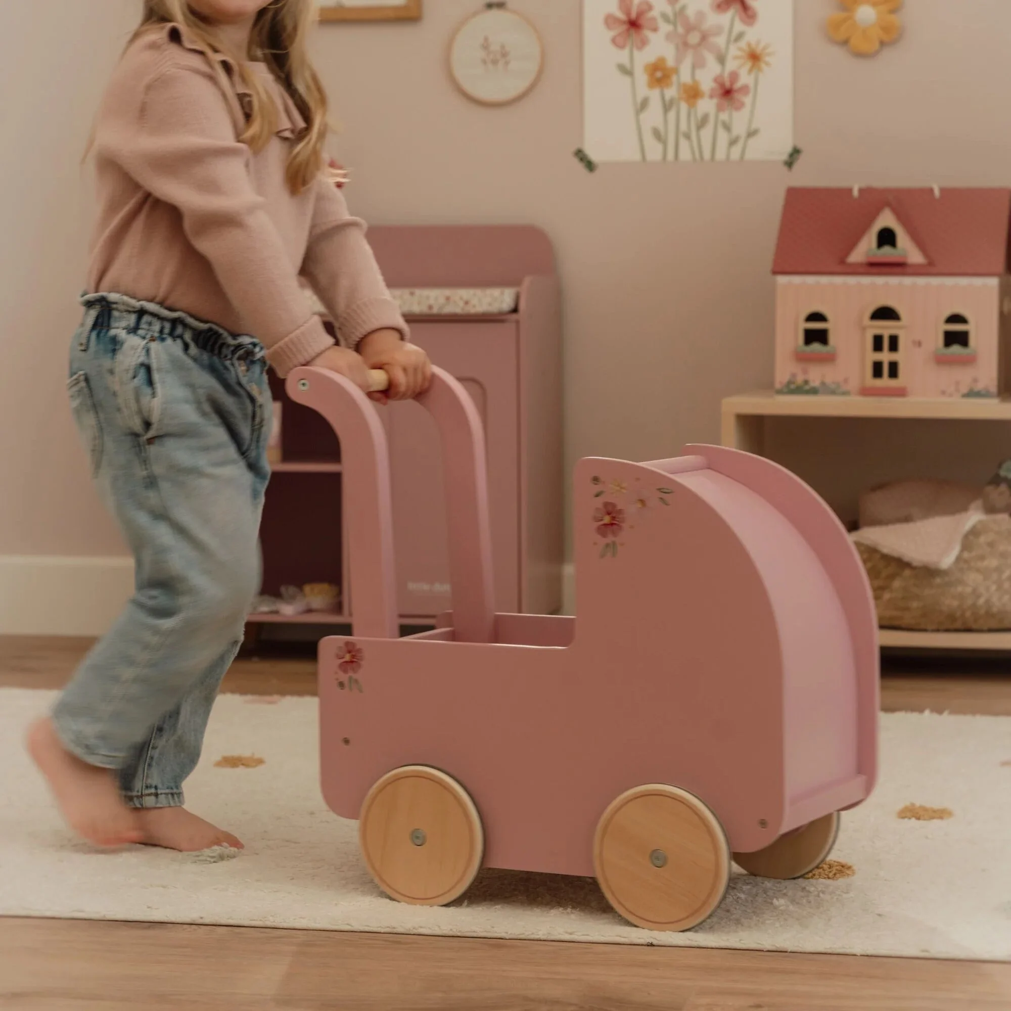 Wooden Doll Pram - Image 3