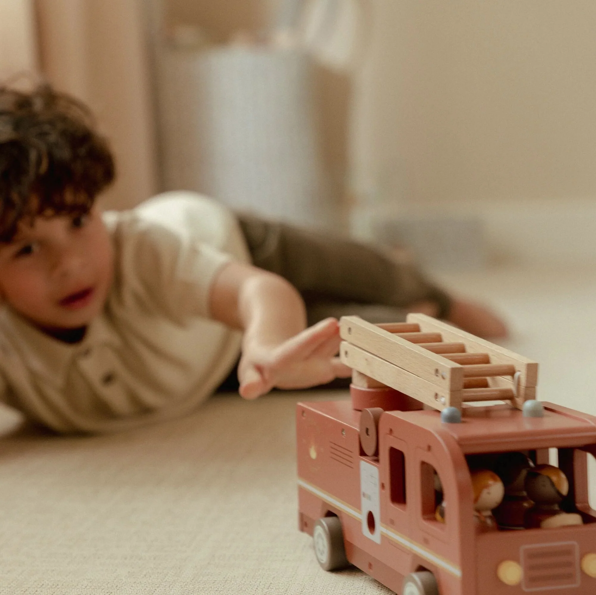 Wooden Fire Truck Set - Image 14