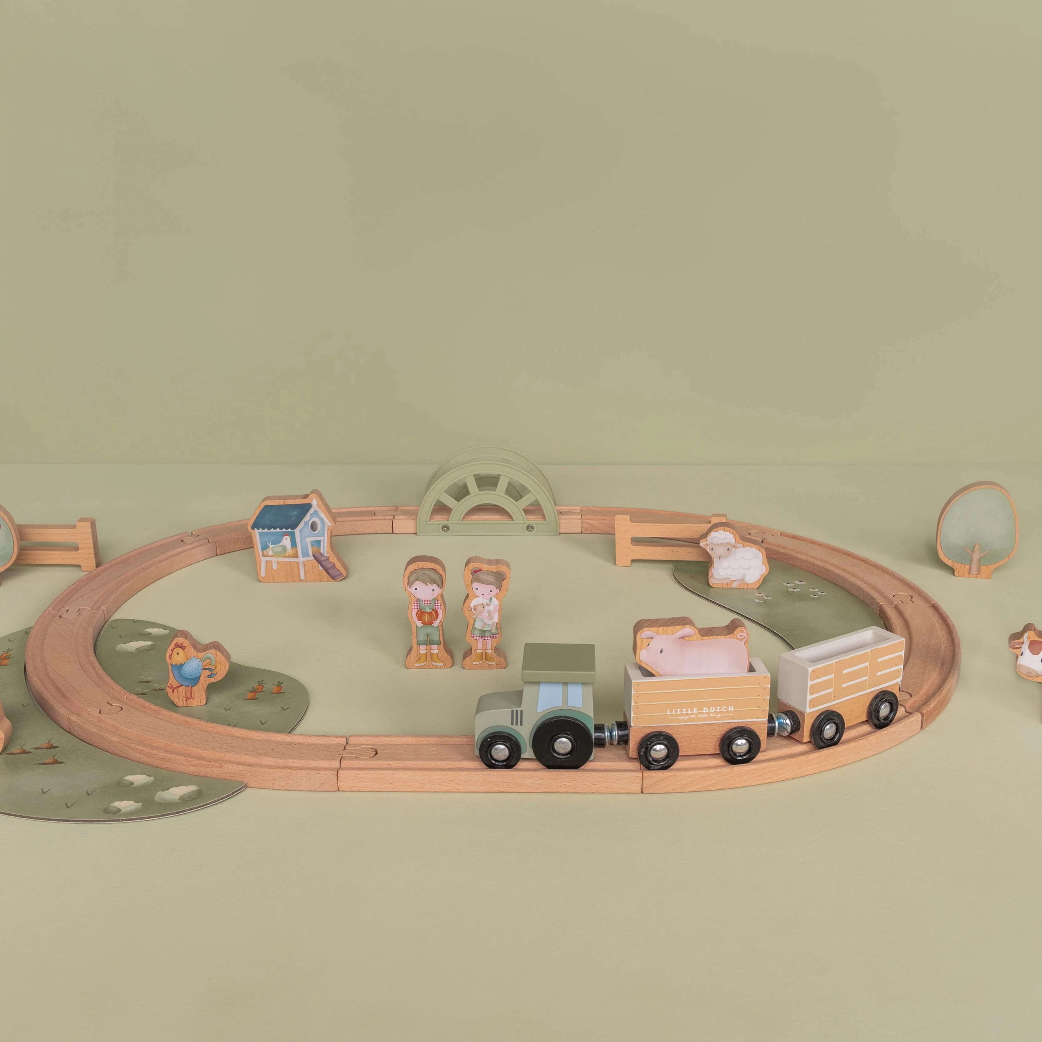 Wooden Train Track Set - Image 5
